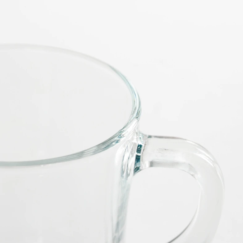 Průhledný hrnek s uchem STANDARD 250 ml
