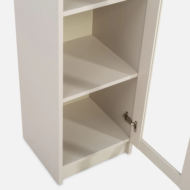 Prosklený regál 35,2 cm TED kašmír