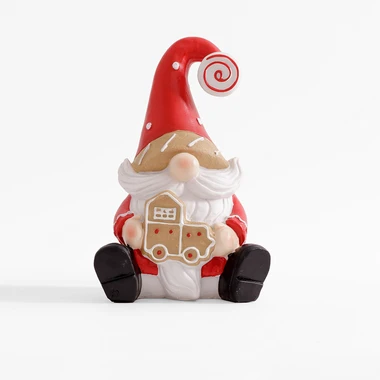 Dekorativní figurka sedící SANTA 25 cm