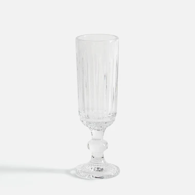 Drážkovaná sklenice na šampaňské 150 ml
