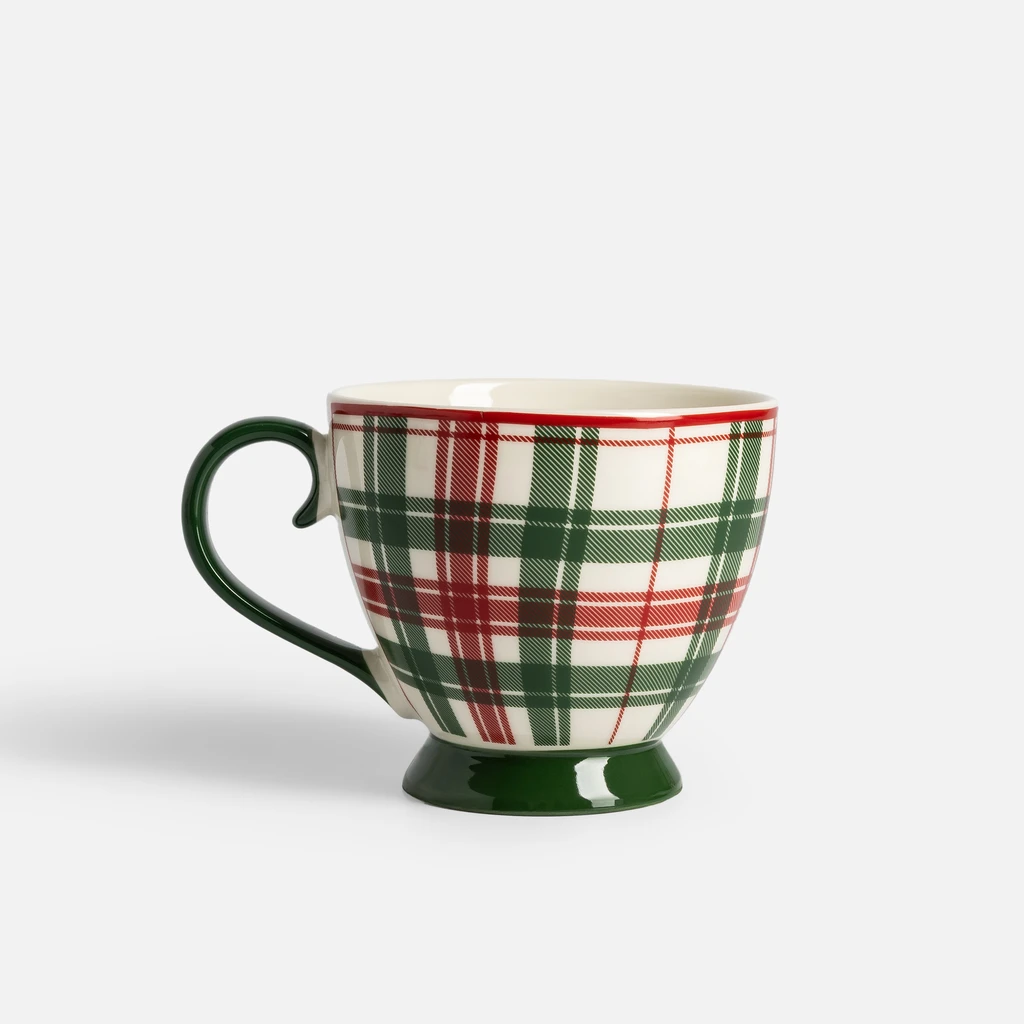 Šálek zeleno-červená kostka 445 ml