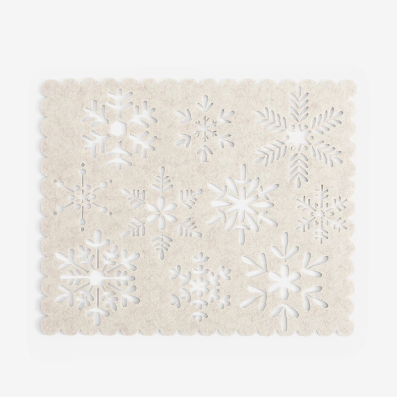 Podložka na stůl béžová sváteční 40x32,5 cm