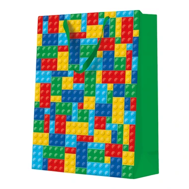 Dárková taška COLORFUL BRICKS BIG 30x41 cm