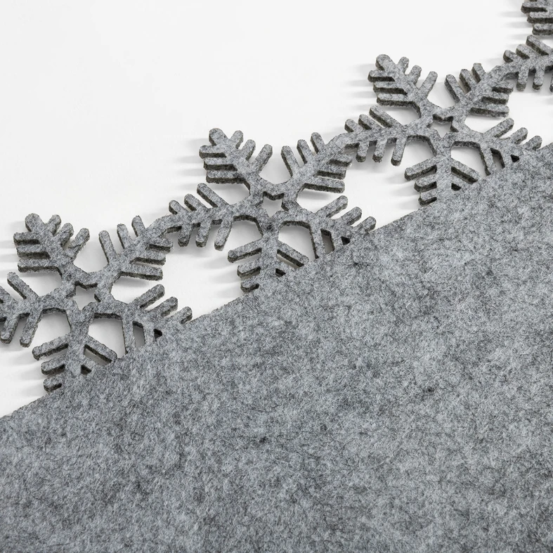 Filcová vánoční podložka šedá 30x45 cm