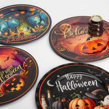 Halloweenský podtalíř 33 cm MIX