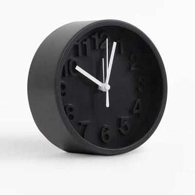 Černý budík 13,1 cm