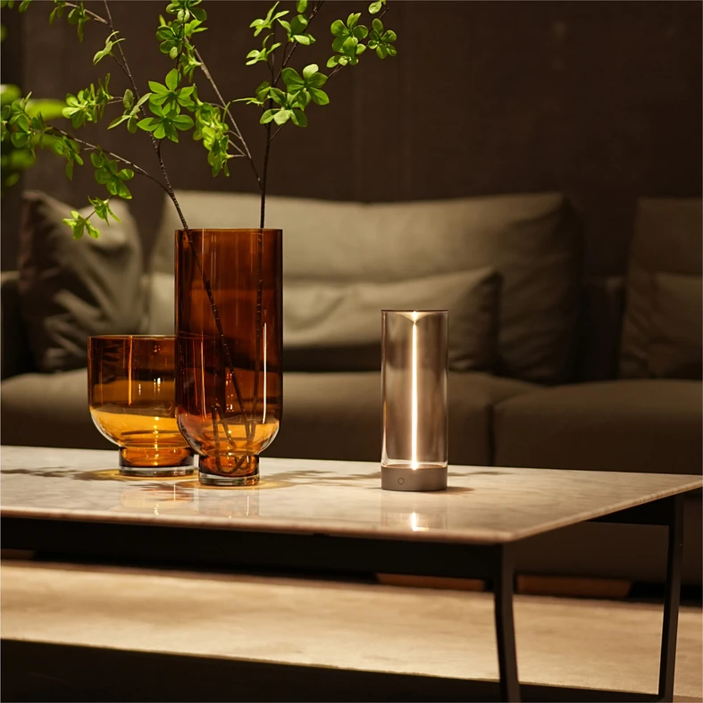 Venkovní stolní lampa s vláknem ESTERNO 24 cm