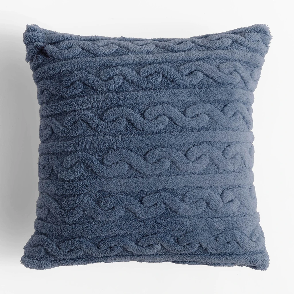 Niebieska poszewka dekoracyjna