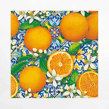 Papírové ubrousky ORANGE BOOM, 20 ks