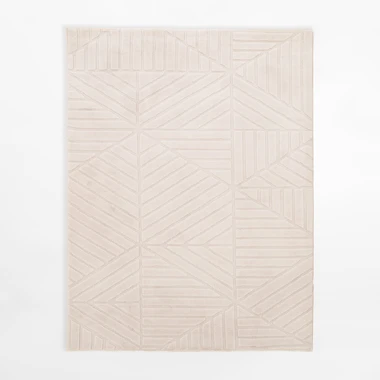 Moderní koberec MODERNO, krémový, 120x160 cm