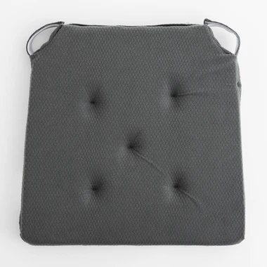 Tmavě šedý podsedák na židli LUPPA 40x40 cm