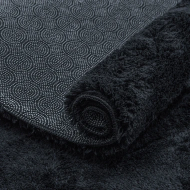 Huňatý koberec PULY 60x100 cm, černý
