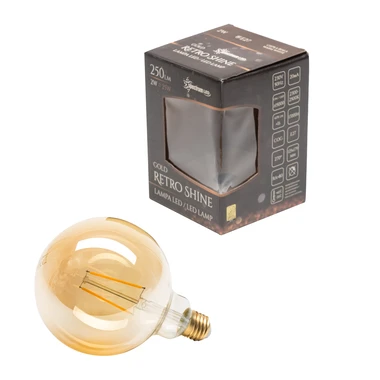 Žárovka LED Retroshine GLOB teplá barva