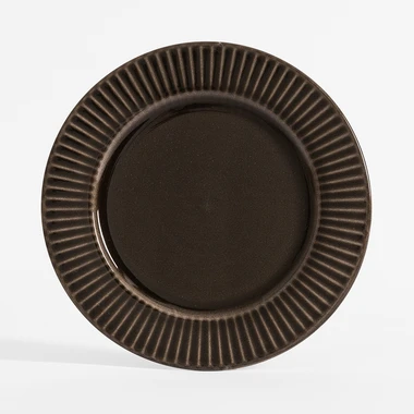 Keramický jídelní talíř RALPH 27 cm šedý