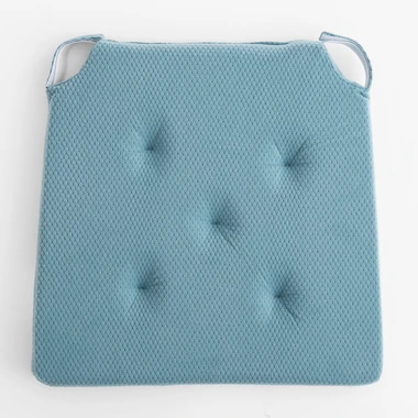 Modrý podsedák na židli LUPPA 40x40 cm