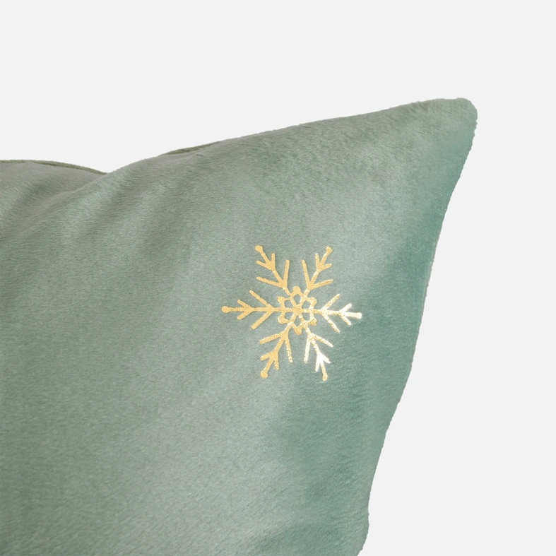 Dekorační povlak na polštář s vánočním stromečkem zelený AURORA 45x45 cm