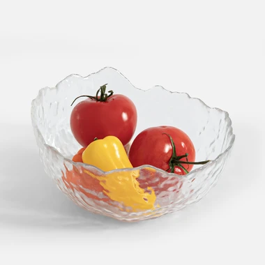 Strukturovaná skleněná mísa 1050 ml