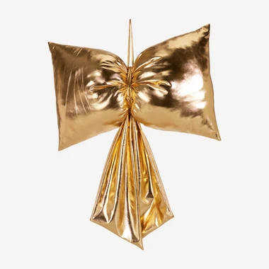 Dekorace mašle zlatá 55 cm