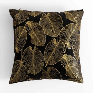 Dekorační povlak na polštář MARBELLA 45x45 cm černý