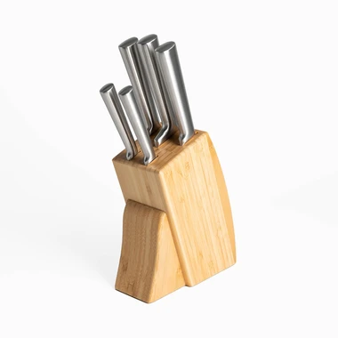 Sada 5 nožů v dřevěném bloku BREMA 6 dílů.