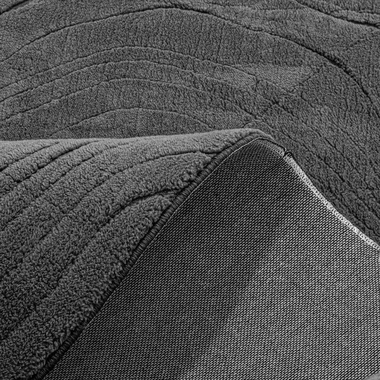 Černý moderní koberec ACTION, 120x160 cm