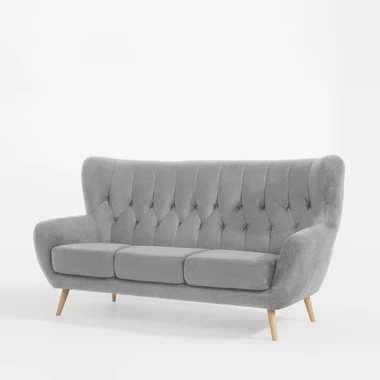 3místná pohovka ušák světlošedá KELSO