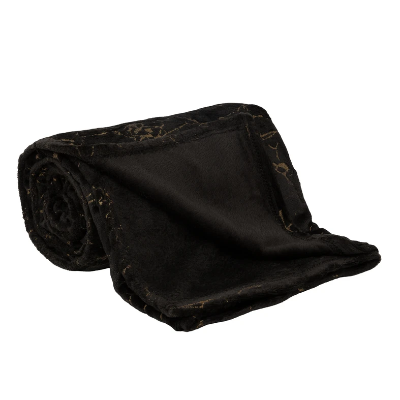 Deka do obýváku MARMO černá 150x200 cm