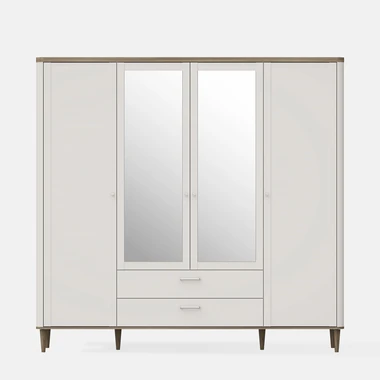 Šatní skříň 4-dveřová se zrcadly LACETTI