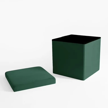 Zelený skládací taburet 38x37,5 cm