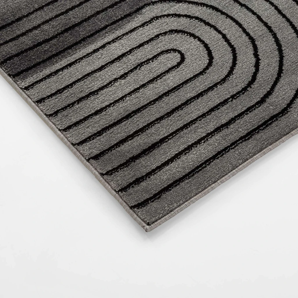 Koberec art déco šedý MILLEY 200x290 cm