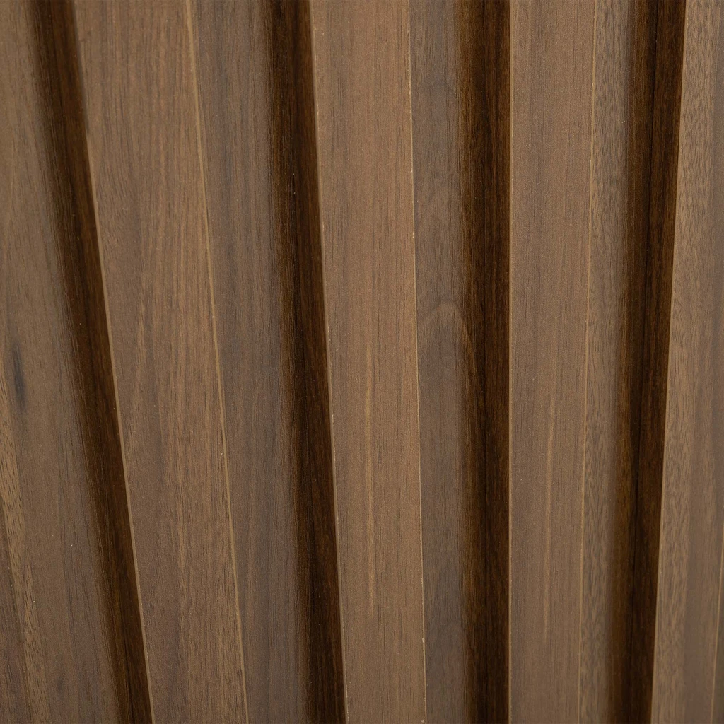 Detal, głębokie ryflowanie na frontach szafek