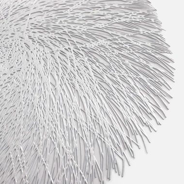 Prostírání, stříbrné, 38 cm.