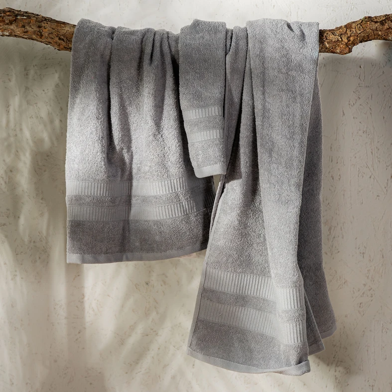 Osuška TULSA 70x140 cm šedá