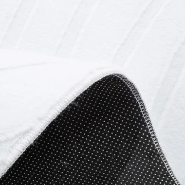 Koberec geometrický MALAGA 3D bílý, 160x230 cm