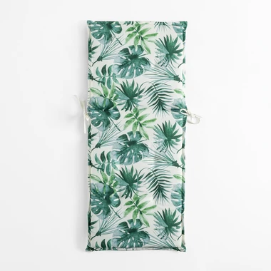 Bílý polstr na židli SAMBA 50x118 cm