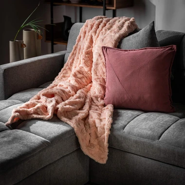 Světle růžová deka NORDIC 150x200 cm