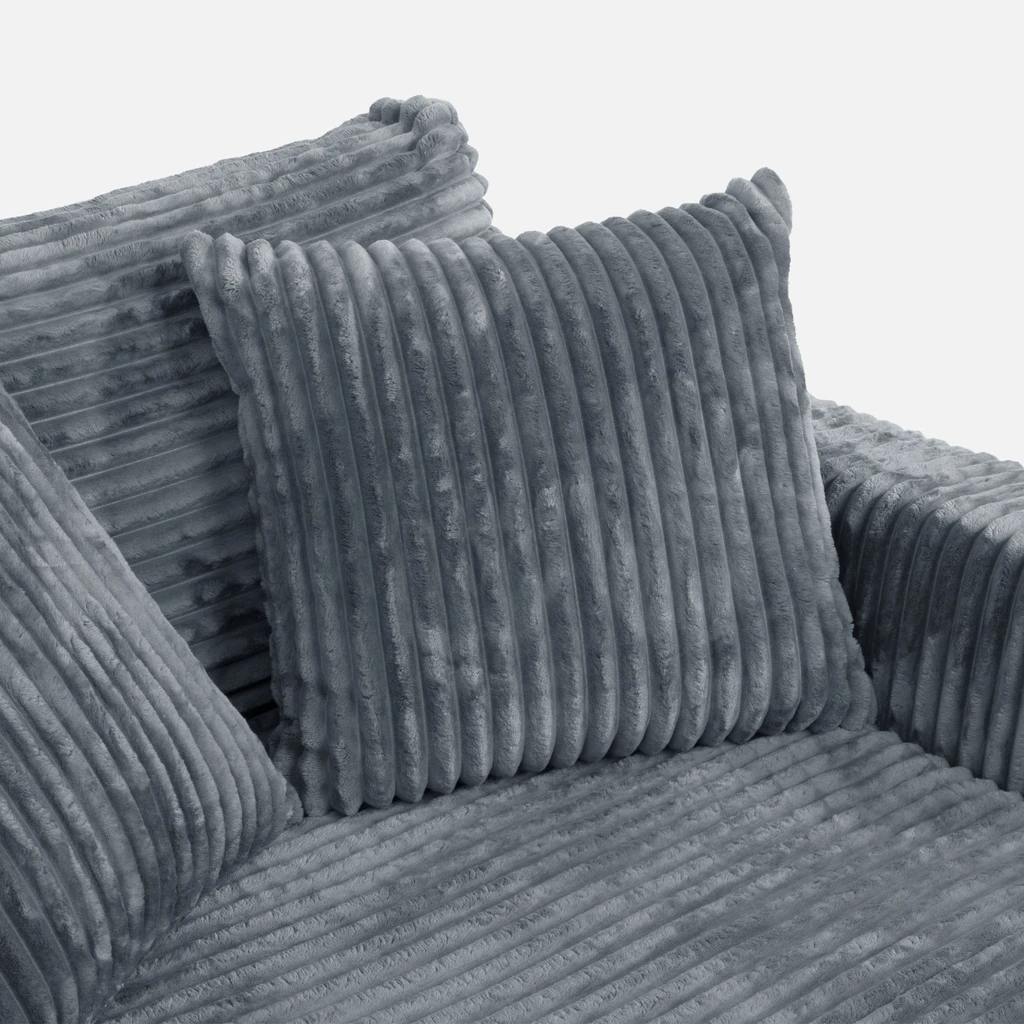Křeslo loveseat šedé NOEMI