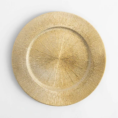 Dekorační zlatý talíř 33 cm