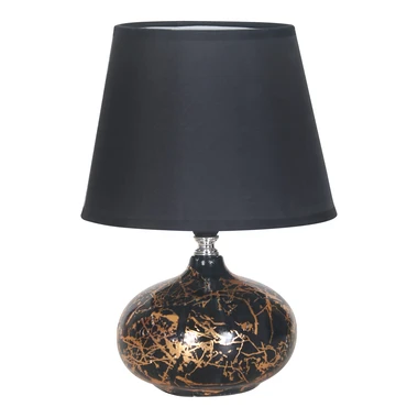 Černo-zlatá stolní lampa 27 cm