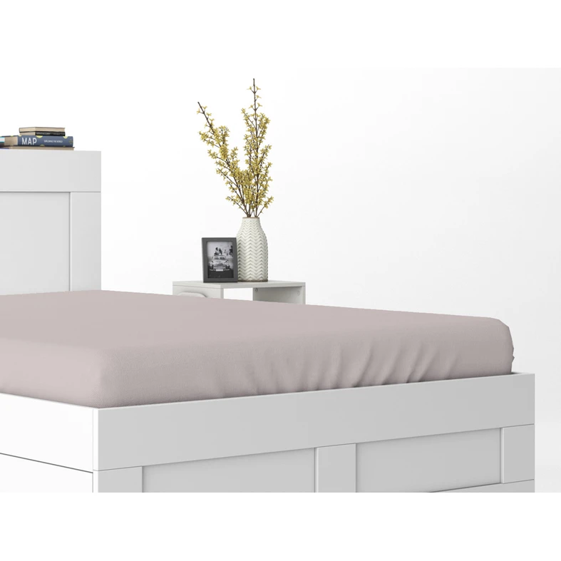 Bavlněné prostěradlo s gumičkou PURE 180x200 cm růžové