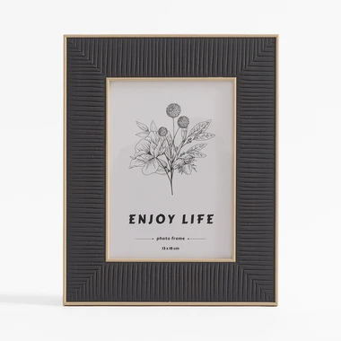 Černý boho fotorámeček 13x18 cm