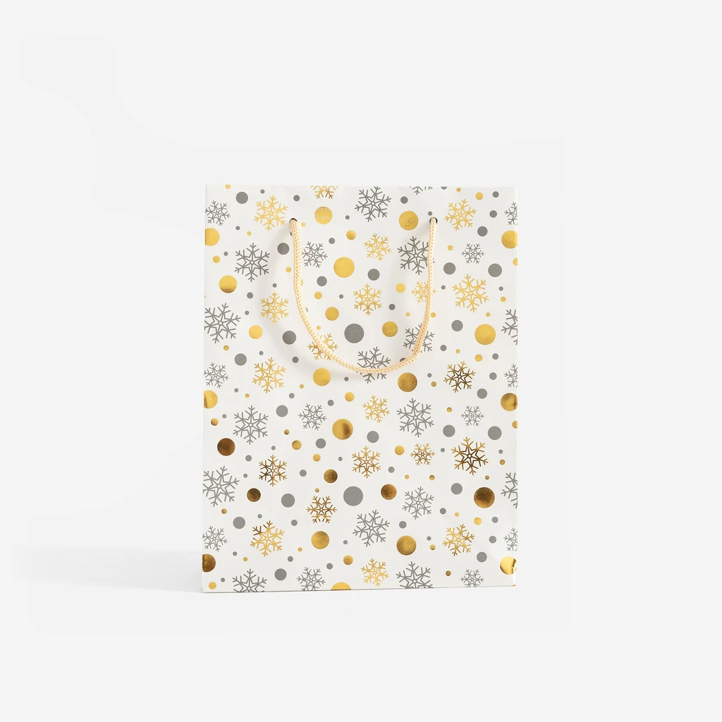 Vánoční dárková taška hvězdičky S MIX