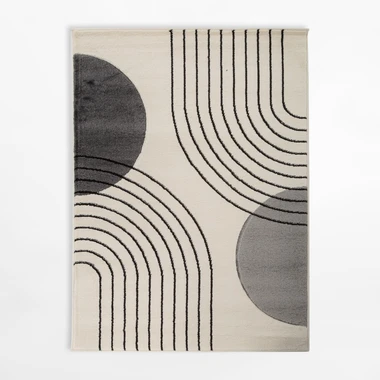 Koberec art déco krémový MILLEY 120x170 cm