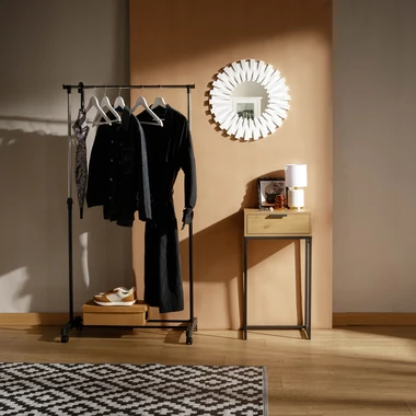 Kulaté zrcadlo 50x50 cm bílý rám