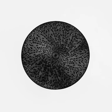 Kulaté černé prostírání 38 cm