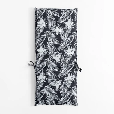Černý polstr na židli SAMBA 50x118 cm