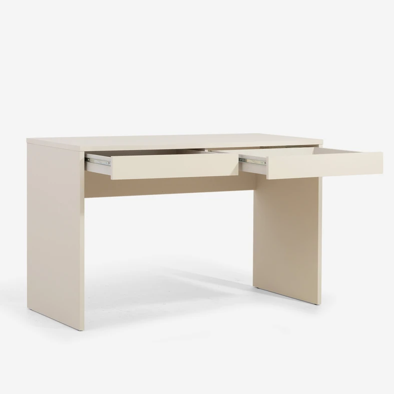 Biurko z szufladami piaskowe MILLES