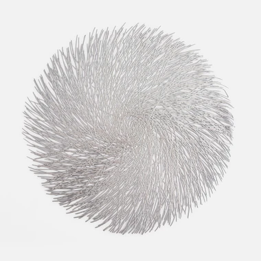 Prostírání, stříbrné, 38 cm.