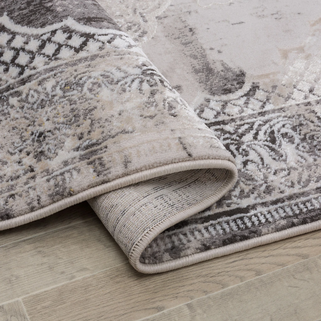 Koberec s orientálním vzorem šedý ALMERA 80x140 cm