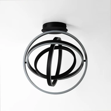 Černé LED stropní svítidlo TESS